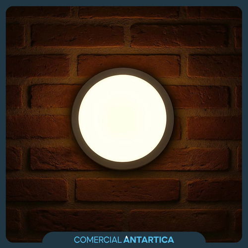 Plafón Led Redondo Aplicar 12w Luz Fría/cálida Blanco X 4