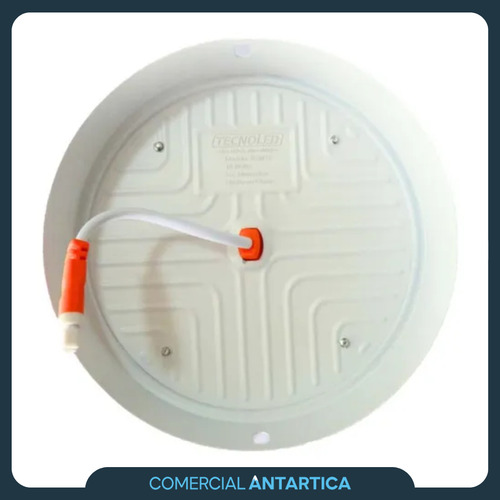 Plafón Led Redondo Aplicar 12w Luz Fría/cálida Blanco X 4