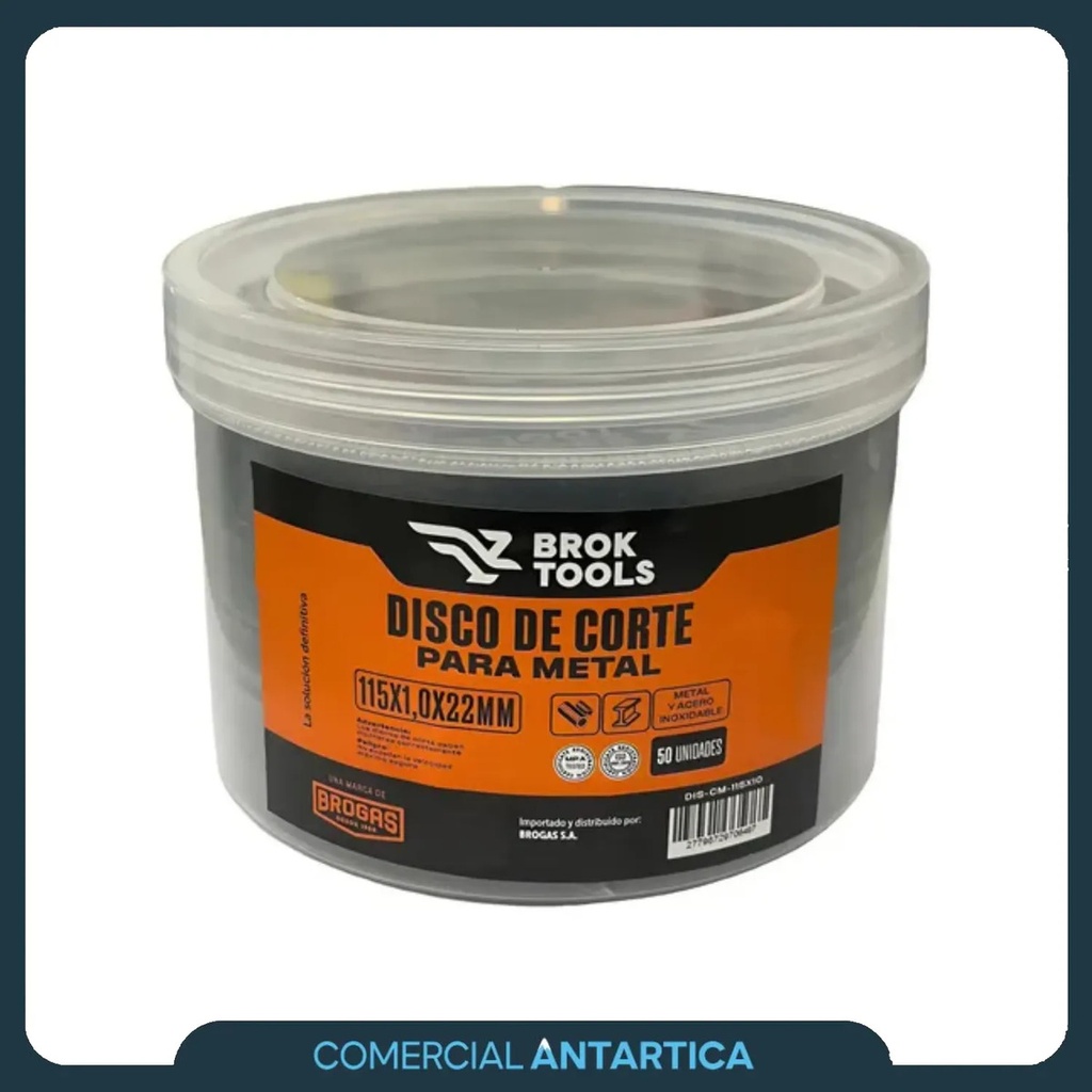 Disco de Corte Broktools 115x1,0x22M