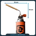 Cabezal Soplete Brogas + Pack 12 Cartucho Gas Butano 227g