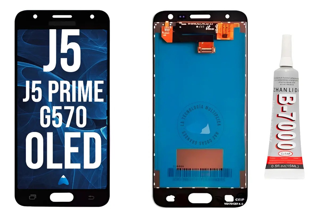 Display Modulo Touch Para Samsung J5 Prime G570 + Pegamento B-700 15ml