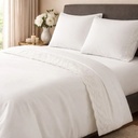 Juego De Sabanas Microfibra Love&home 2.5 Plaza Broderie