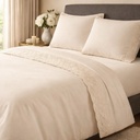 Juego De Sabanas Microfibra Love&home 2.5 Plaza Broderie