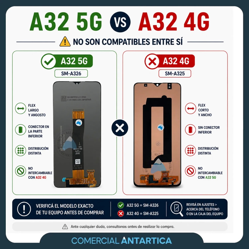 Modulo Display Para A32 5g / A326 Incell + Pegamento 15ml