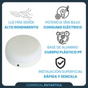 Plafón Led Redonda Aplicar 18w Luz Fría/cálida Blanco X4