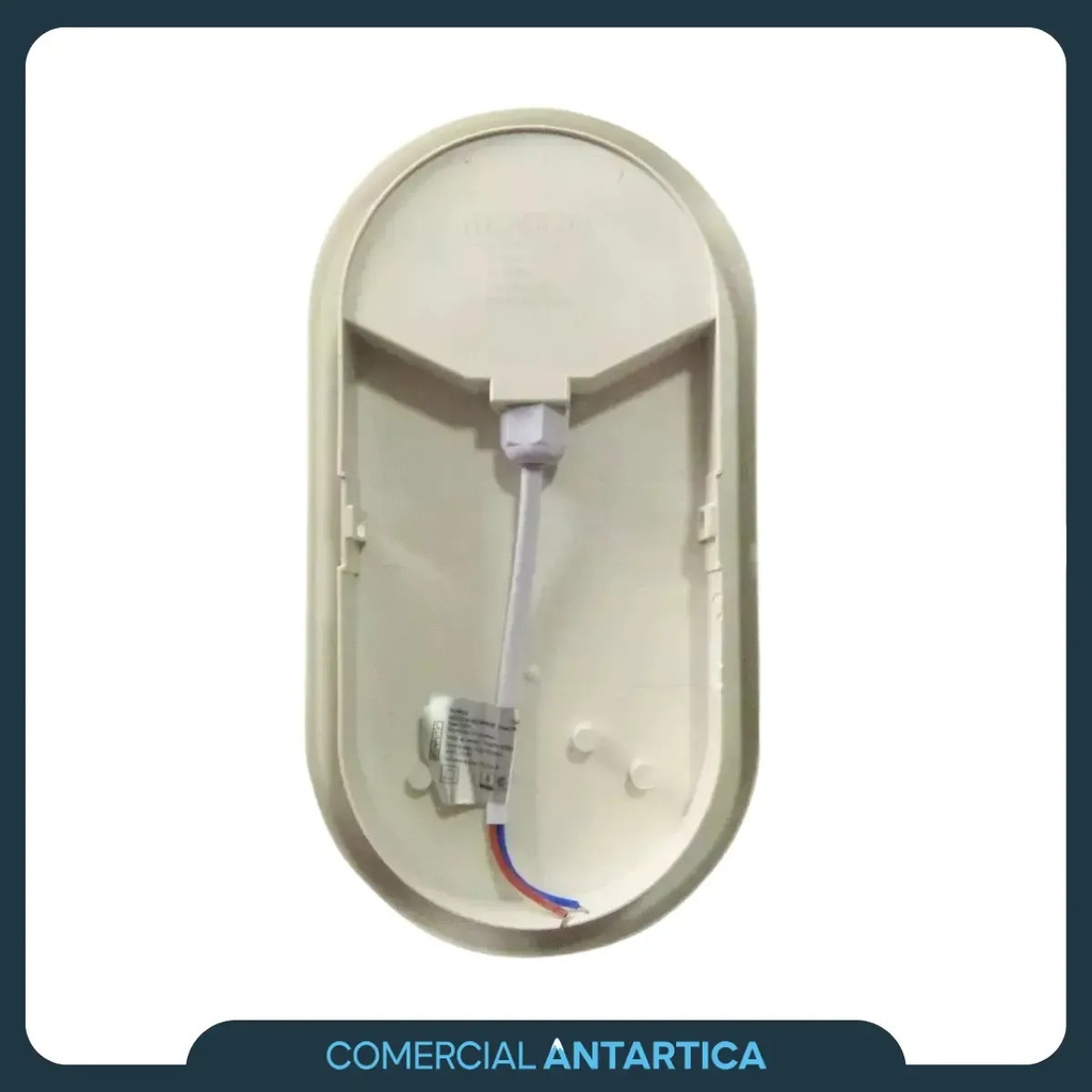 Lampara Led Ovalada Redonda 15w Para Exterior Tecnoled