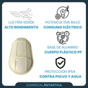 Lampara Led Ovalada Redonda 15w Para Exterior Tecnoled