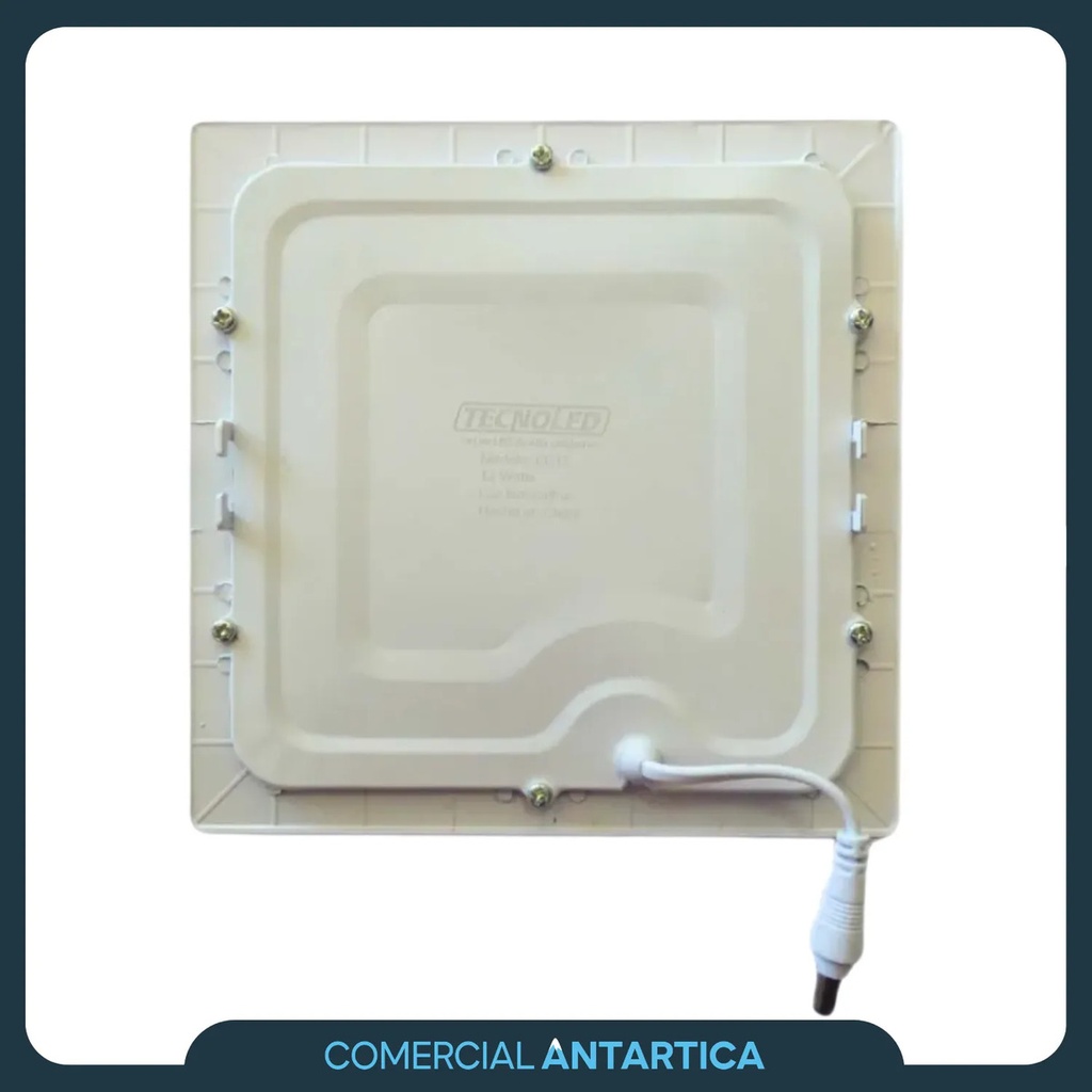 Plafón Led Cuadrado Aplicar 12w Luz Fría/cálida Blanco