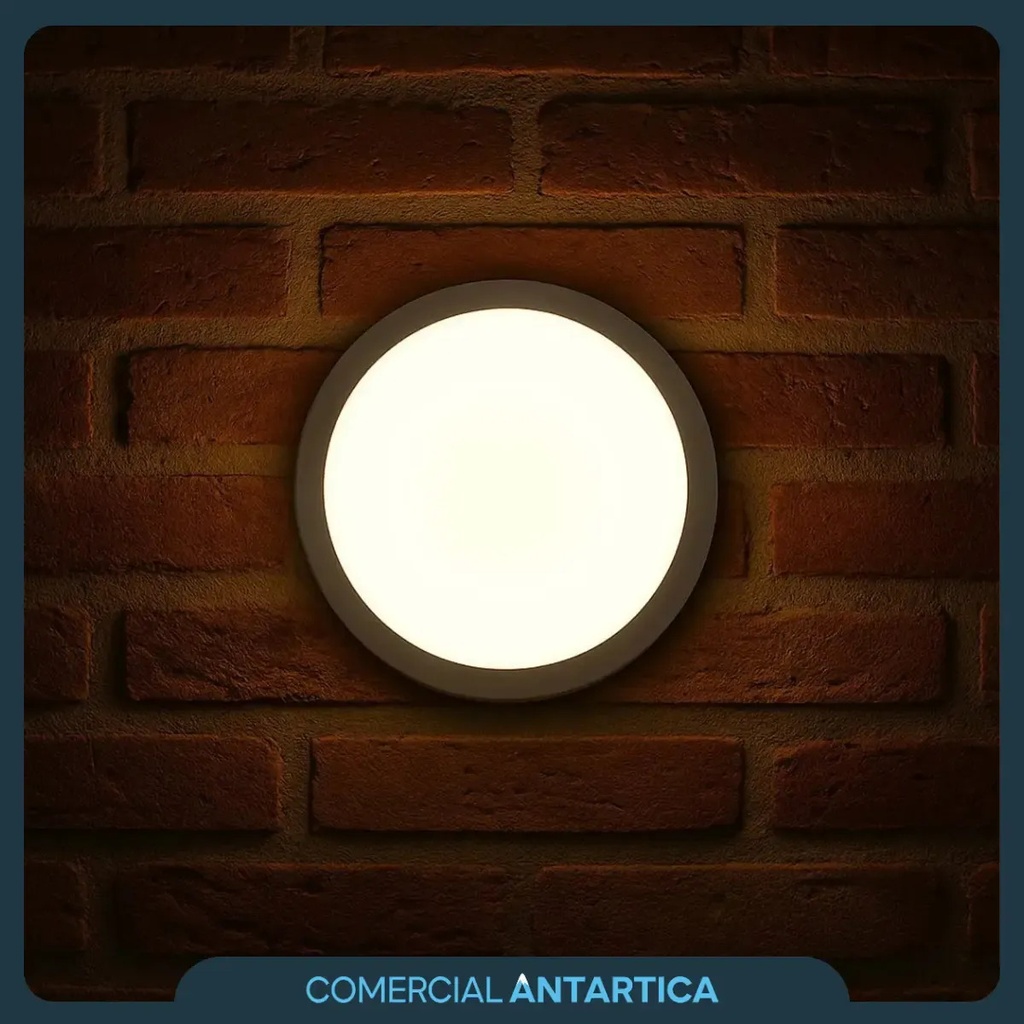 Plafón Led Redondo Aplicar 12w Luz Fría/cálida Blanco