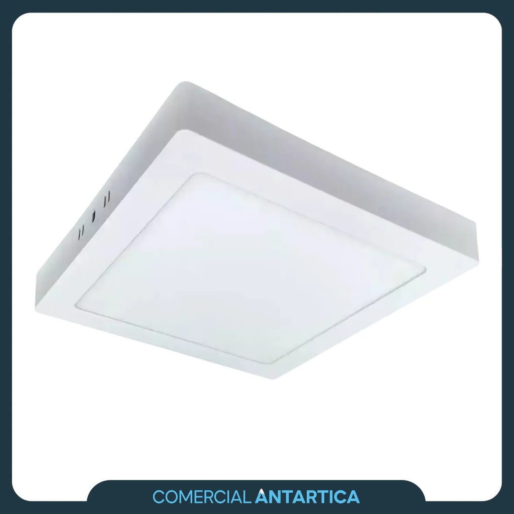 Plafón Led Rectangular Aplicar 12w Luz Fría/cálida Blanco