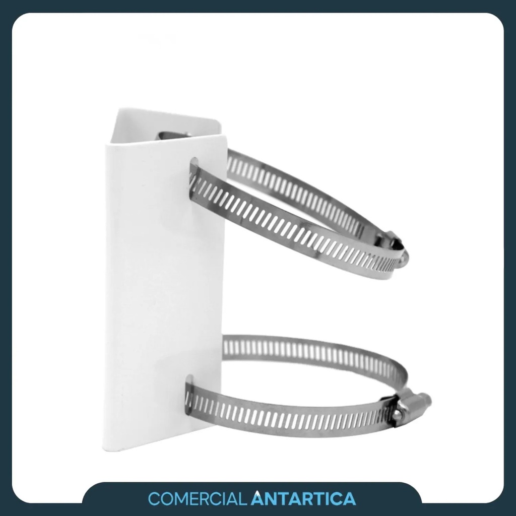 Soporte Chico Metálico De Cámara Para Poste Cctv 3kg Sop01