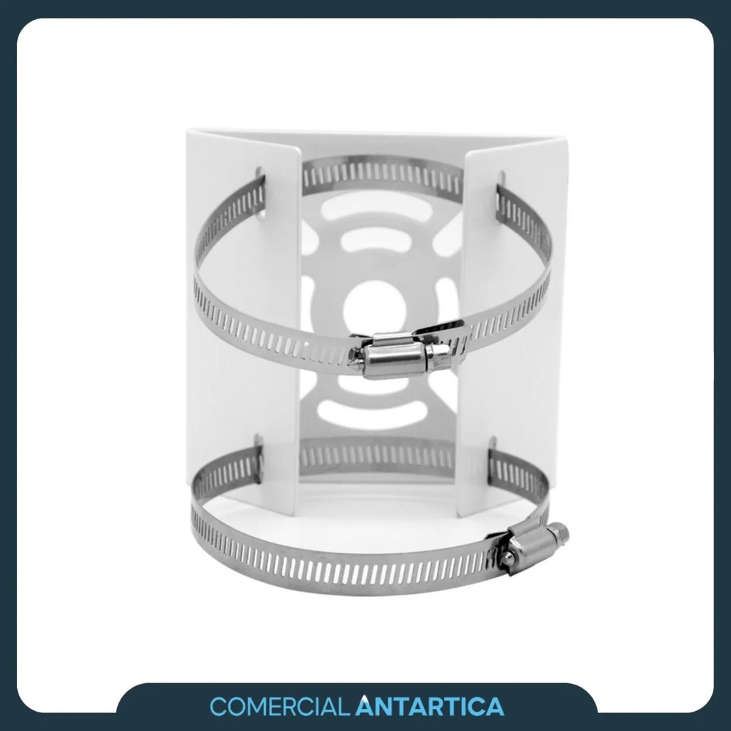 Soporte Chico Metálico De Cámara Para Poste Cctv 3kg Sop01