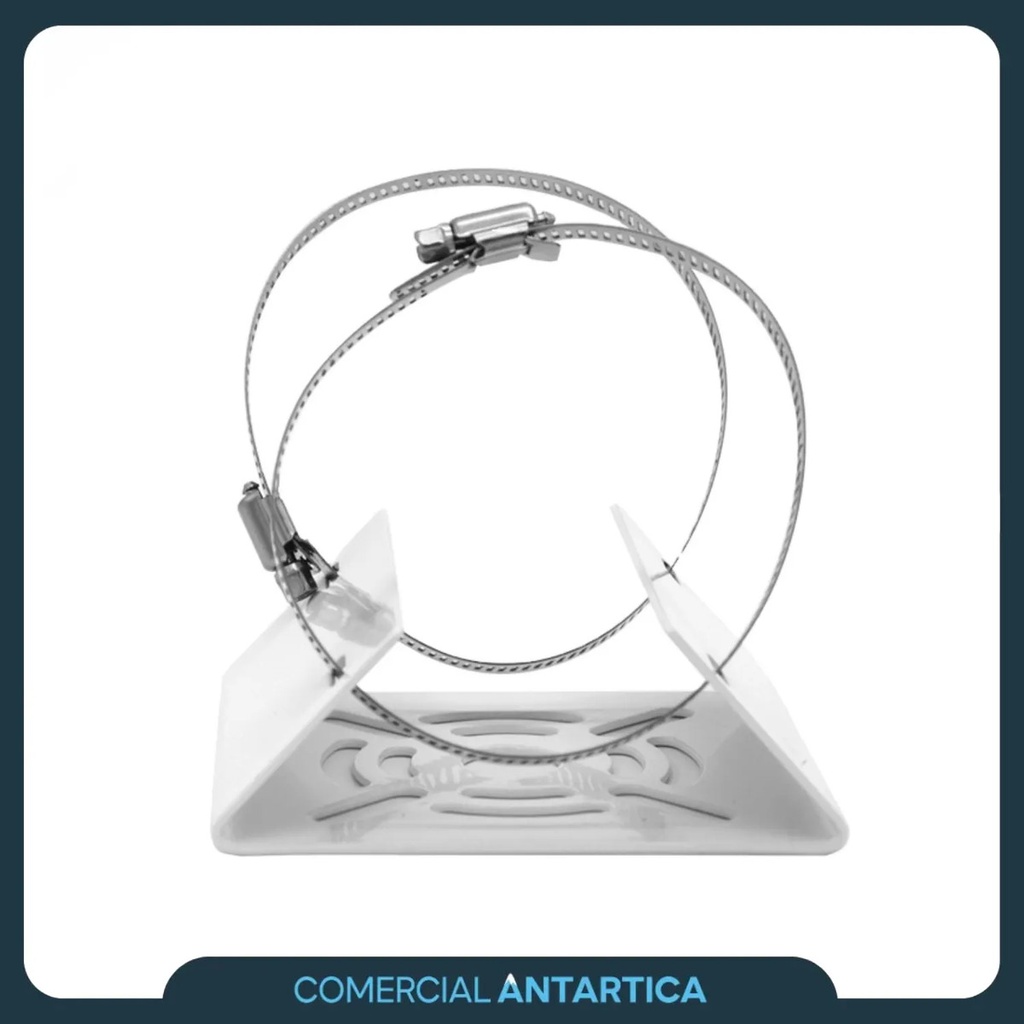 Soporte Chico Metálico De Cámara Para Poste Cctv 3kg Sop01