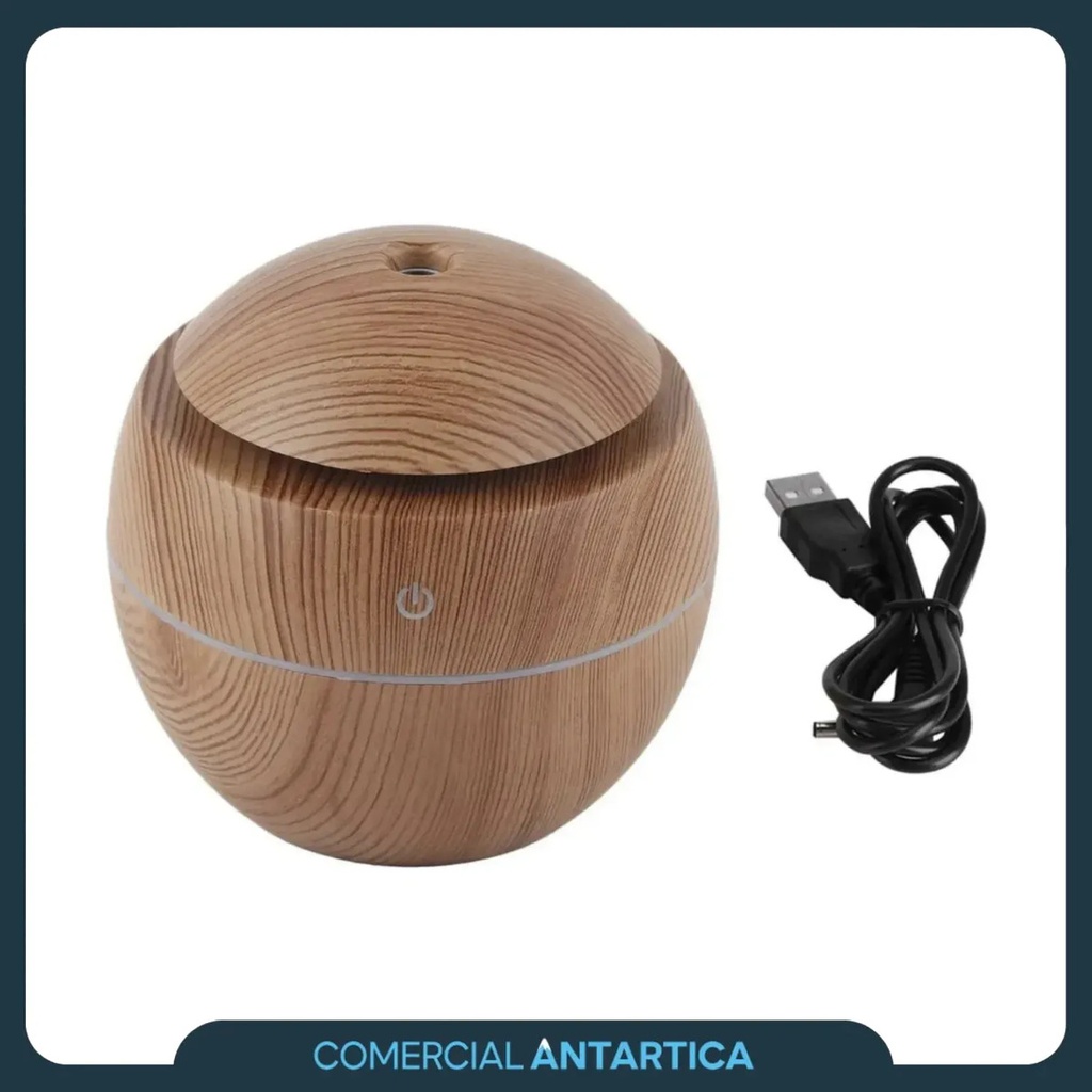 Humidificador Aire Difusor Vaporizador Aromaterapia Usb Color Madera Clara