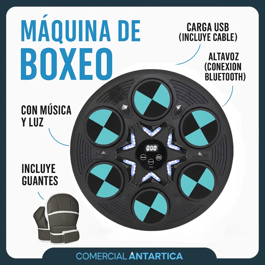 Maquina de Boxeo Azul