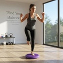 Disco Equilibrio Balance Bosu Estabilidad 35cm VIOLETA