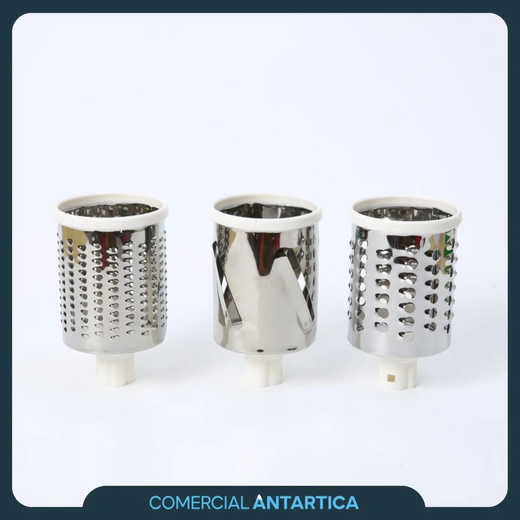 Rallador Manual Tambor Giratorio 3 Usos Verde