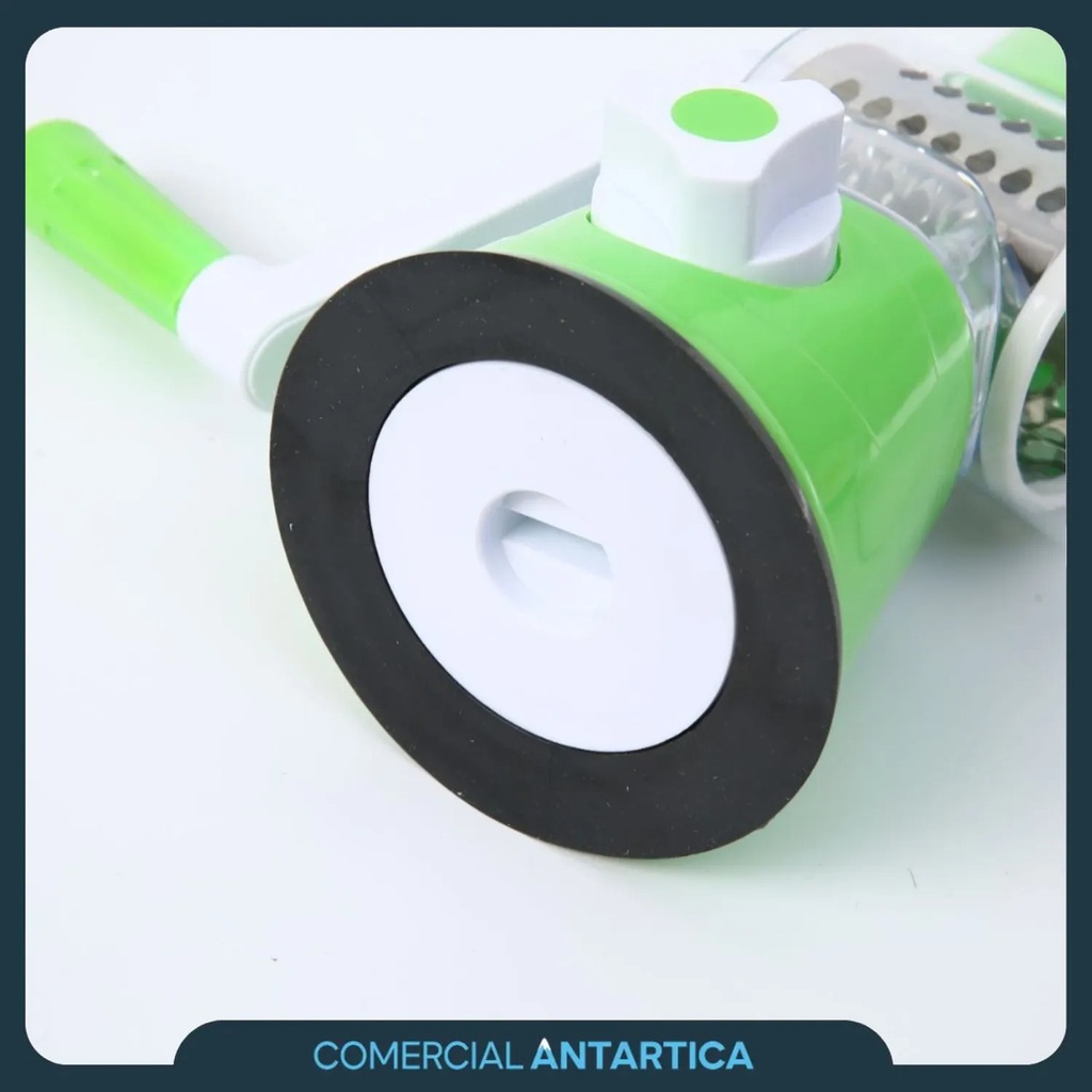 Rallador Manual Tambor Giratorio 3 Usos Verde