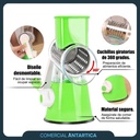 Rallador Manual Tambor Giratorio 3 Usos Verde