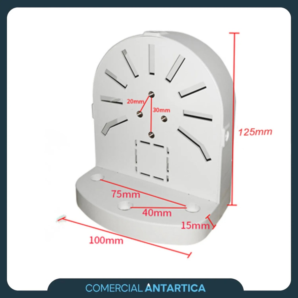 Soporte Chico Metálico De Cámara Para Poste Cctv 10kg