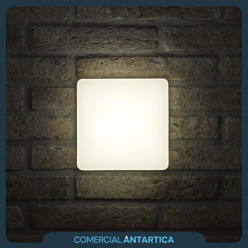 Plafón Led Rectangular Aplicar 18w Luz Fría/cálida Blanco X4
