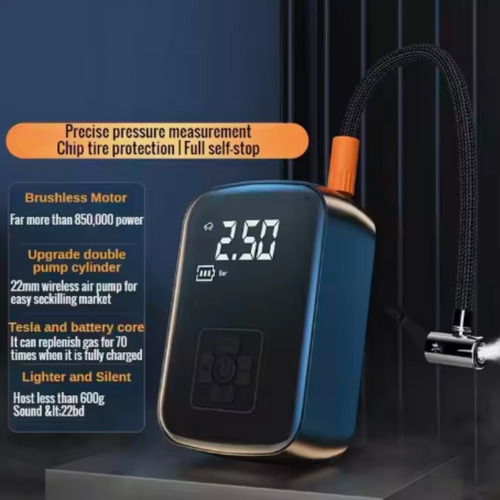 Compresor De Aire Mini Portatil Usb Auto 12v + Combo Kit