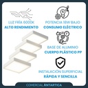 Plafón Led Cuadrado Aplicar 18w Luz Fría/cálida Blanco X4