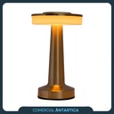 Lámpara Velador Led Usb Recargable Touch 3 Brillos Dorado X4