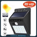 Panel Reflector Solar 20 Led Sensor Movimiento Ip65