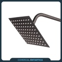 Columna Ducha Exterior Griferia Monocomando Cuadrada Negra