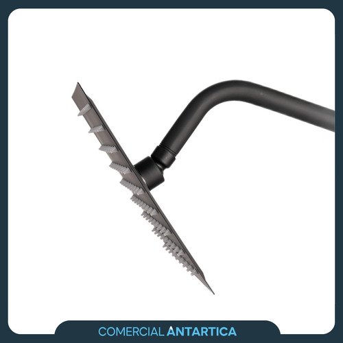 Columna Ducha Exterior Griferia Monocomando Cuadrada Negra