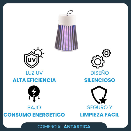 Lámpara Mata Mosquitos Moscas X2 + Estaca Solar Led 6w X2