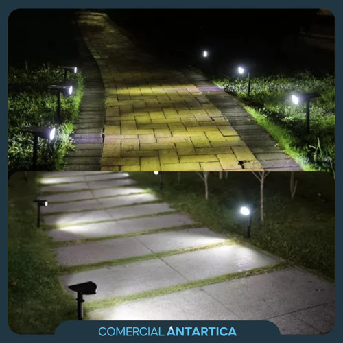 Lámpara Mata Mosquitos Moscas X2 + Estaca Solar Led 6w X2