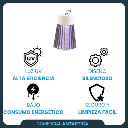 Lámpara Mata Mosquitos Mosca X4 Reflector Solar Sensor X4