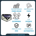 Reflector Led Solar Sensor 1w Con Luz Blanco Frío