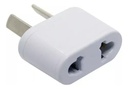 Adaptador Para Ficha Americana Y Aleman Mig Blanca Pack X 5 (copia)