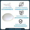 Lampara Led Tortuga Redonda 15w Para Exterior Tecnoled