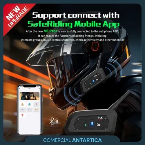 Kit 2 Intercomunicadores Moto V6 Pro+ Look Earth By Ejeas