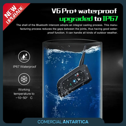 Kit 2 Intercomunicadores Moto V6 Pro+ Look Earth By Ejeas