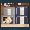 Combo X 2 Organizador Oxford Premium Ropa Plegable Azul 66lt