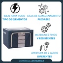 Combo X 2 Organizador Oxford Premium Ropa Plegable Azul 66lt