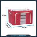 Combo X 2 Organizador Oxford Premium Ropa Plegable Rojo 66lt (copia)