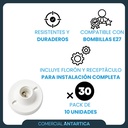 Portalampara Receptaculo Floron Blanco Ch X30