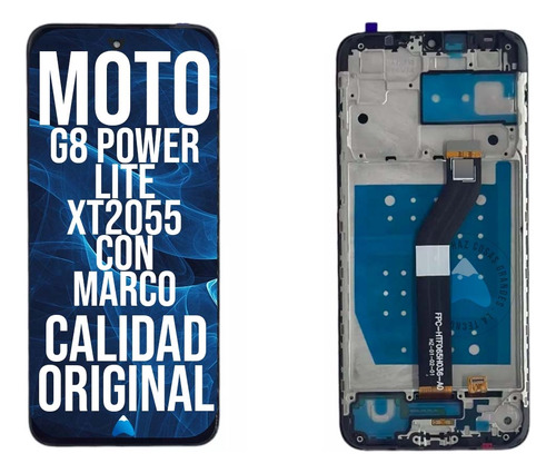 Modulo Para Moto G8 Power Lite Xt2055 Marco Oled + Pegamento