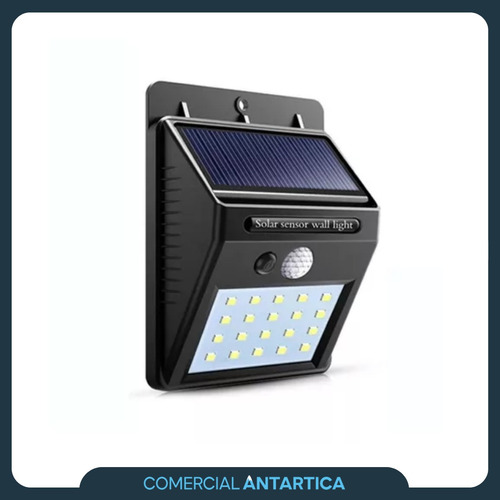 Panel Reflector Solar 20 Led Sensor Movimiento Ip65 Set X2