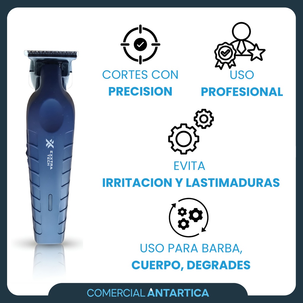 CortaPelo 4 Peines Ex1 Azul