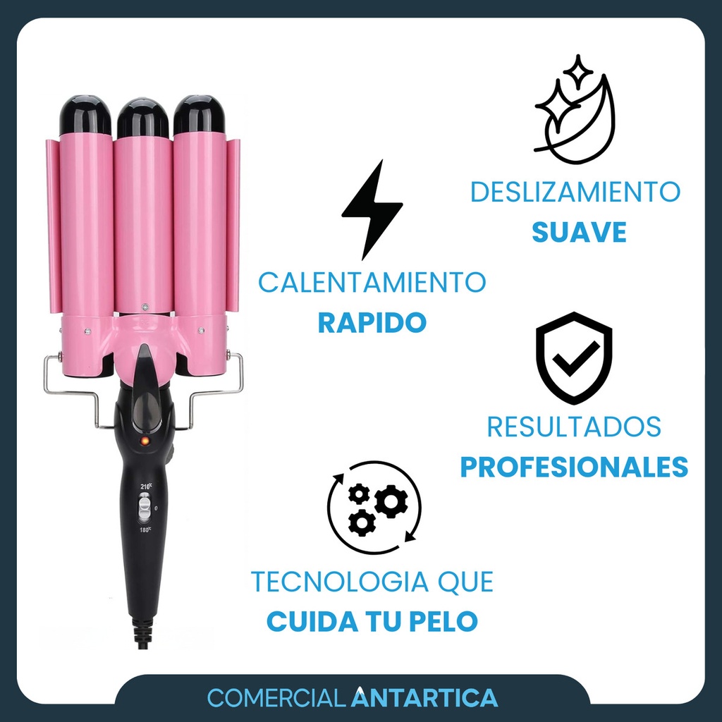 Buclera Triple M-11 Rosa