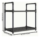 Rack Organizador de cocina Negro