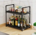 Rack Organizador de cocina Negro