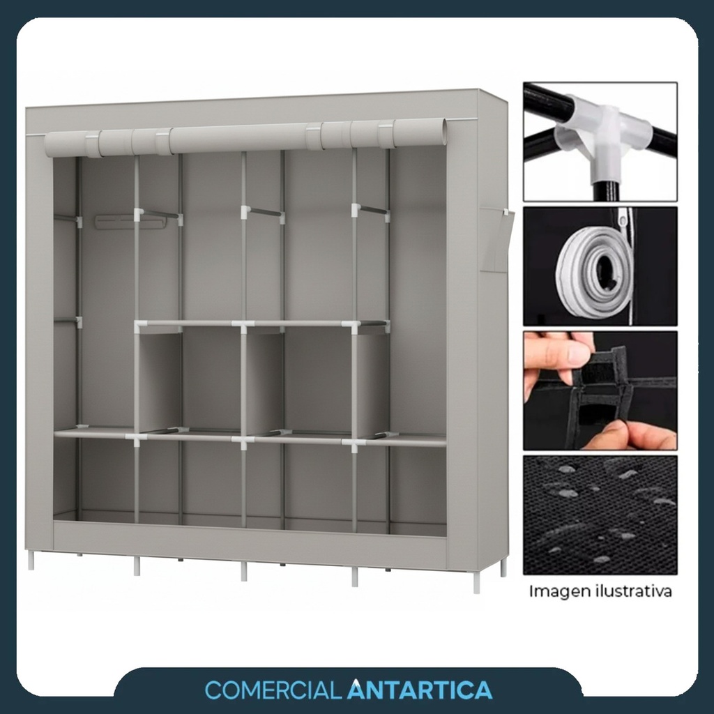 Ropero Desarmado Gris